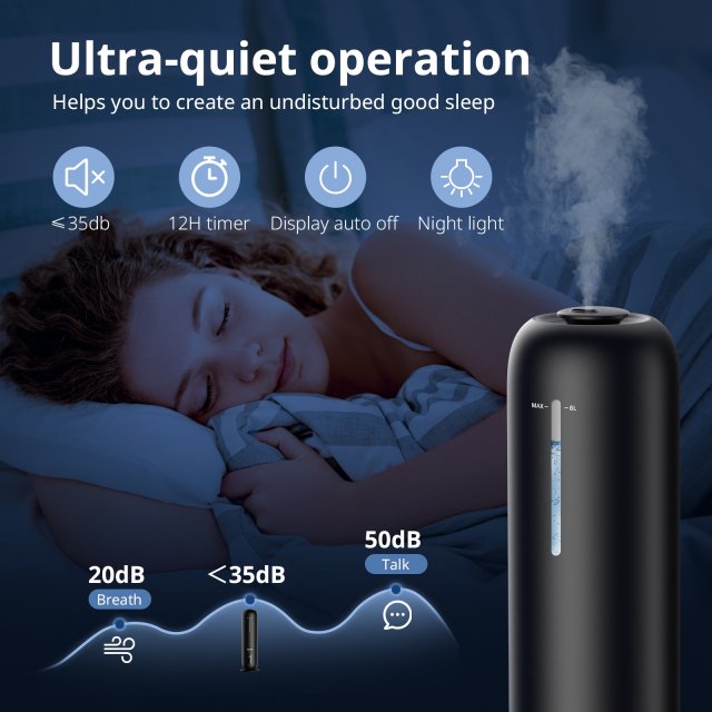 8L Ultrasonic Humidifier for Large Rooms with Essential Oil Diffuser & Timer - Image 3