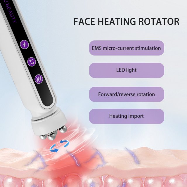 RF Facial Massage Roller - EMS Microcurrent Skin Tightening & V-Line Beauty Device - Image 4