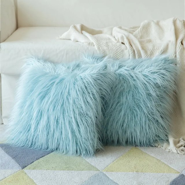 Soft Fur Plush Decorative Cushion Cover – Fluffy Pillowcase for Sofa & Bedroom - Image 4