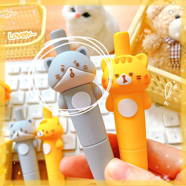 Kawaii Cat Gel Pens - Aesthetic Cute Mini Ballpoint Office and School Stationery - Image 7