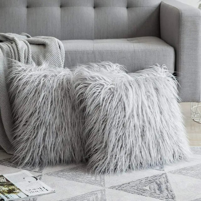 Soft Fur Plush Decorative Cushion Cover – Fluffy Pillowcase for Sofa & Bedroom - Image 3