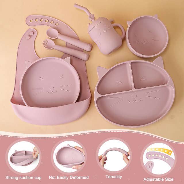 7-Piece Baby Silicone Feeding Set - Image 3