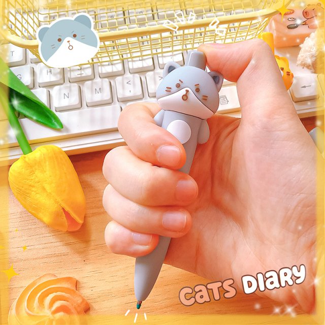 Kawaii Cat Gel Pens - Aesthetic Cute Mini Ballpoint Office and School Stationery - Image 5