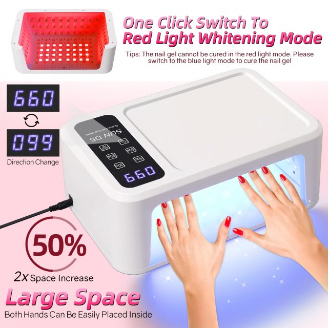 480W High Power UV LED Nail Lamp for Gel Polish - Image 3