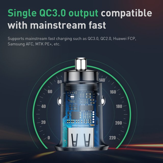 18W USB Car Charger – Quick Charge 3.0 Metal Fast Charger for iPhone & Samsung - Image 4