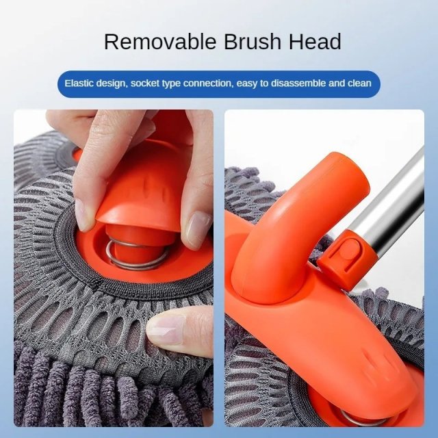 Rotating Double Brush Head Car Wash Mop with Telescopic Handle - Image 4