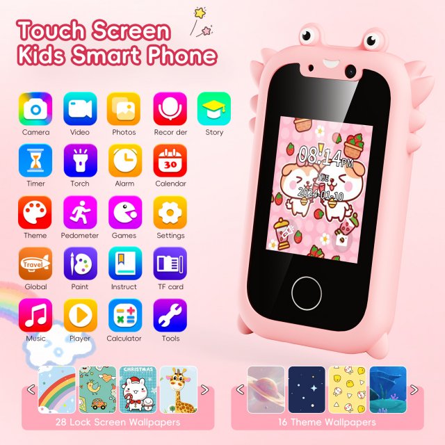 Kids Dual Camera Smart Educational Toy Phone - Image 3