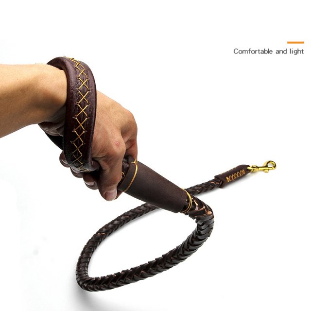 Strong Leather Dog Leash - Image 6