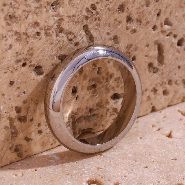 Waterproof Gold Plated Minimalist Loop Ring - Image 6