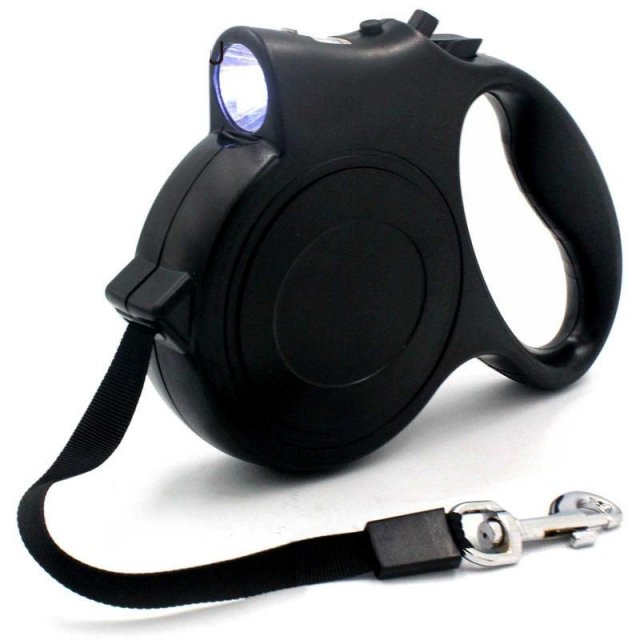 Retractable Dog Leash with LED Flashlight