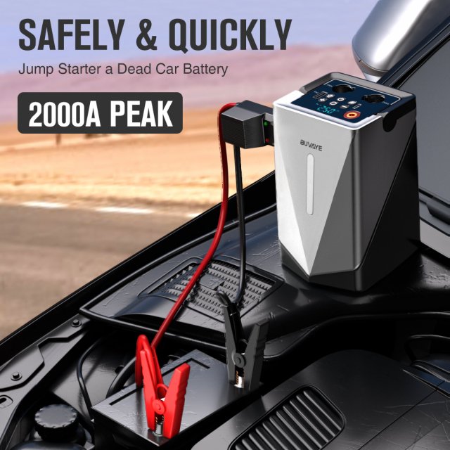 Powerful Car Jump Starter & Air Compressor with Portable Battery - Image 3