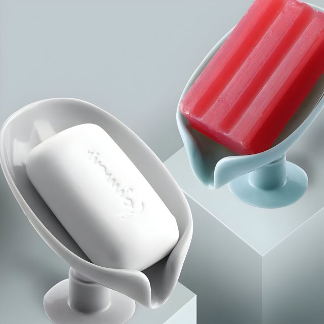 Leaf Shape Soap Holder with Suction Cup - Image 5