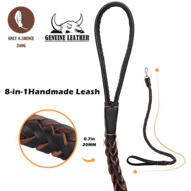 Strong Leather Dog Leash - Image 5