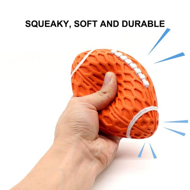 Durable Squeaky Rubber Dog Ball - Image 4