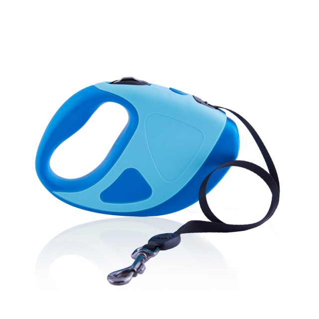 LED Flashlight Retractable Dog Leash with Anti-Slip Grip