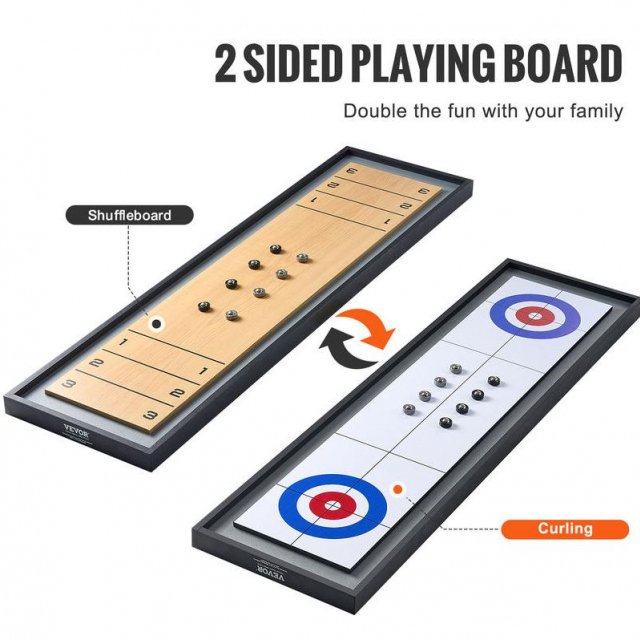 2-in-1 Shuffleboard & Curling Game Set - Image 3