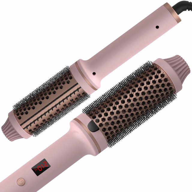 Thermal Curling Iron Brush Ceramic Hot Brush for Loose & Voluminous Curls