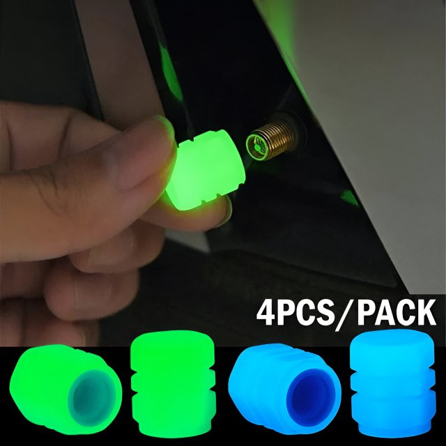 4Pcs Mini Luminous Tire Valve Caps - Image 4