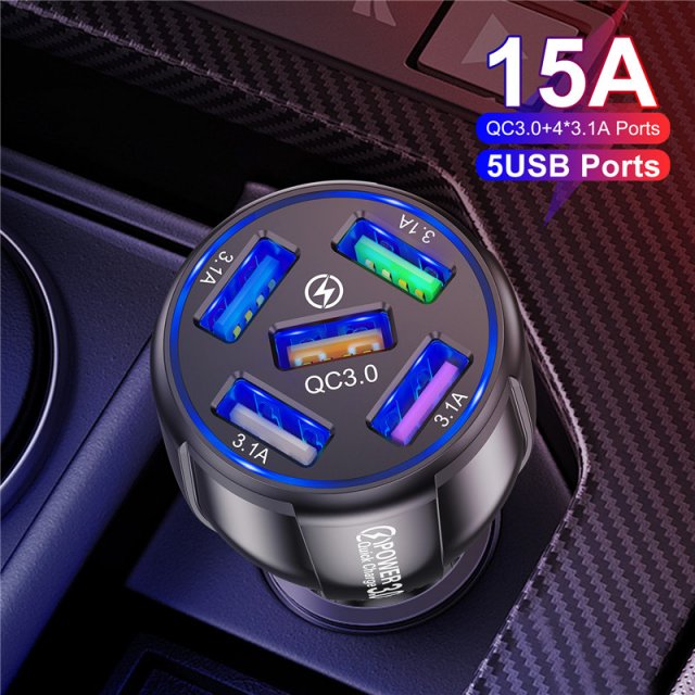 5-Port Fast USB Car Charger - Image 5