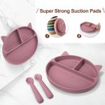 Baby Silicone Suction Plate &Amp; Tableware Set 5 Bad487581D225738E5E648F49B5C24A7.Jpg
