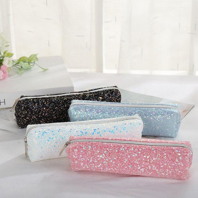 Glitter Pencil Case for Girls