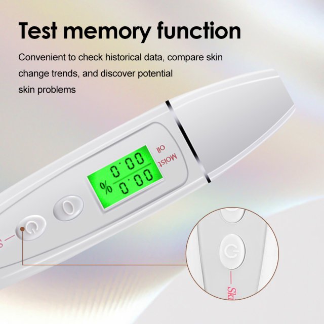 Bio Technology LCD Digital Skin Tester – Skin Moisture, Oil, and Elasticity Analyzer - Image 4