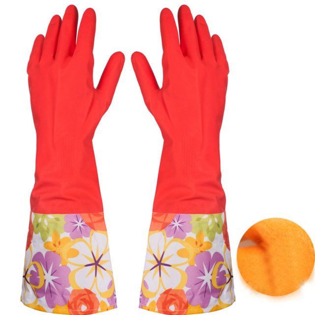 Extra Long Waterproof Dishwashing Gloves - Image 5