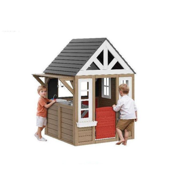 Outdoor Cedar Playhouse for Kids