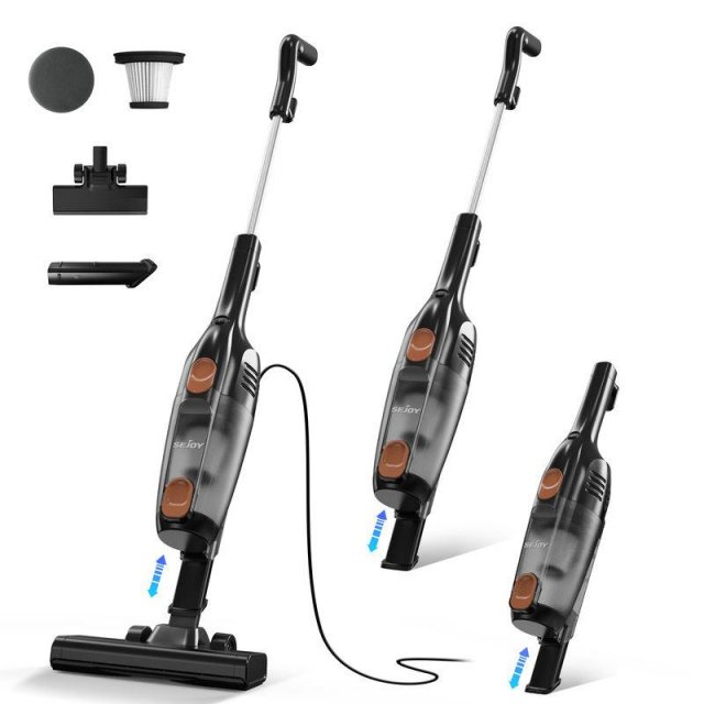 Powerful 2-in-1 Corded Vacuum Cleaner with 15KPa Suction