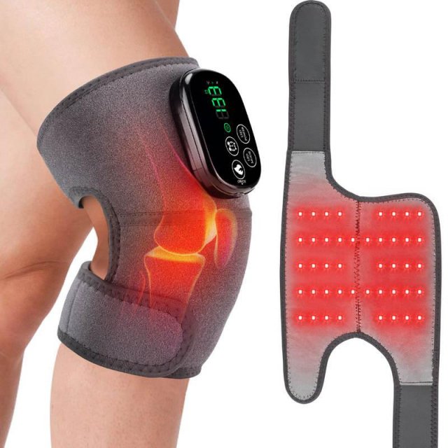 Thermal Knee & Elbow Massager with Red Light Therapy – 3-in-1 Heating & Massage Support Brace