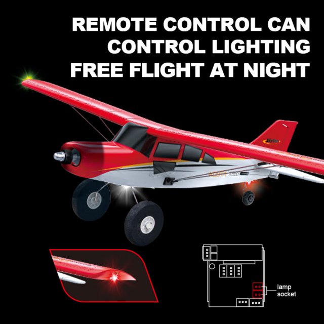 High-Performance A560 Remote Control Airplane with Brushless Motor and LED Lights - Image 6