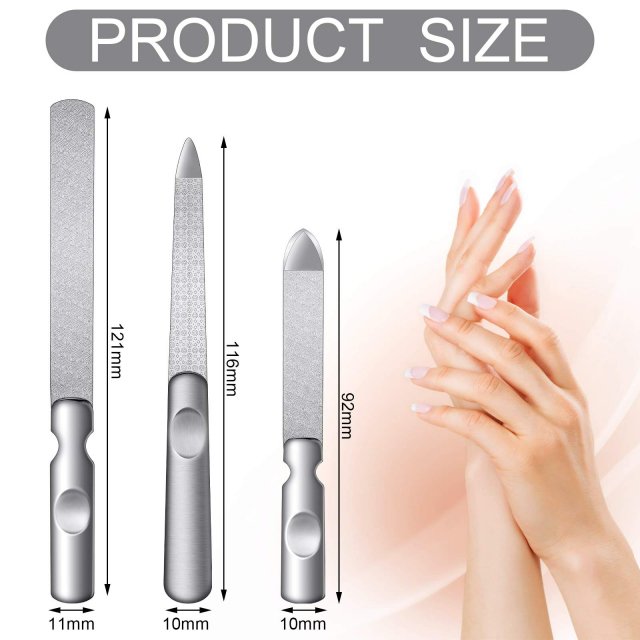 Professional Stainless Steel Double-Sided Nail File - Salon Quality Manicure Tool - Image 7