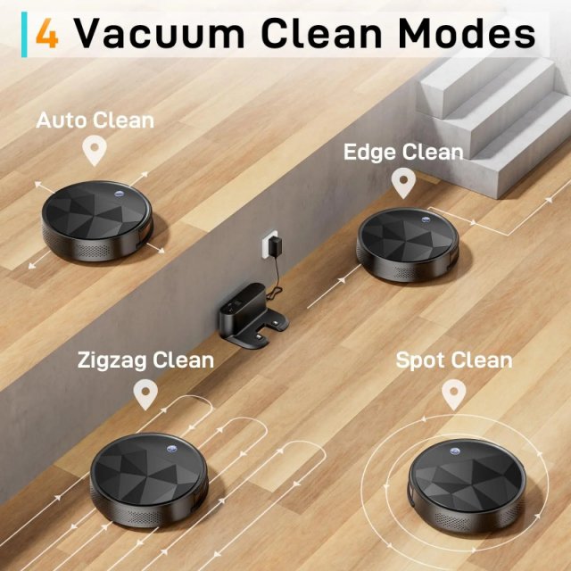 Slim Robot Vacuum Cleaner with 2200Pa Suction - Image 5