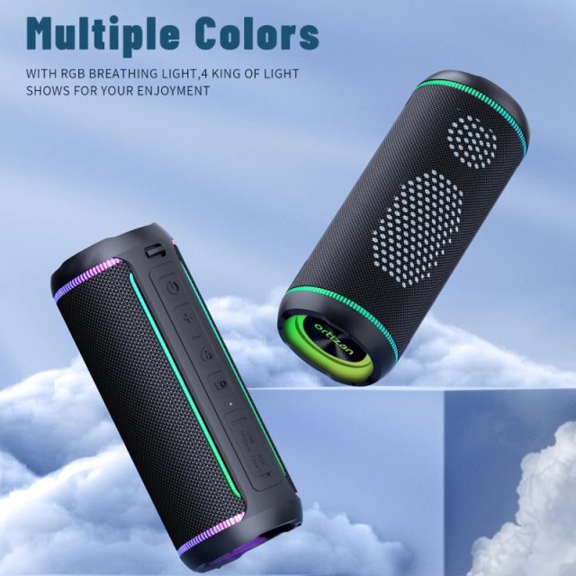 40W Portable Bluetooth Speaker with RGB Light, Waterproof & TWS Pairing - Image 4