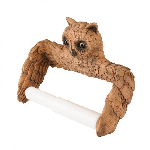 Owl Shape Wall Mounted Roll Paper Holder - Image 4