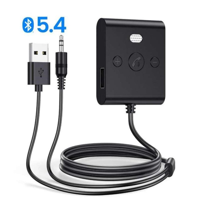 Bluetooth 5.4 Noise-Cancelling Car Adapter