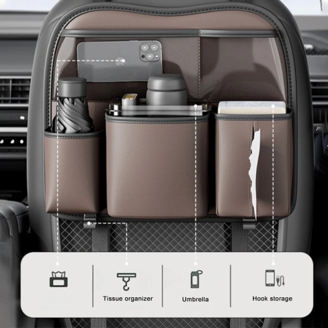 Luxury Car Seat Back Storage Organizer - Image 3