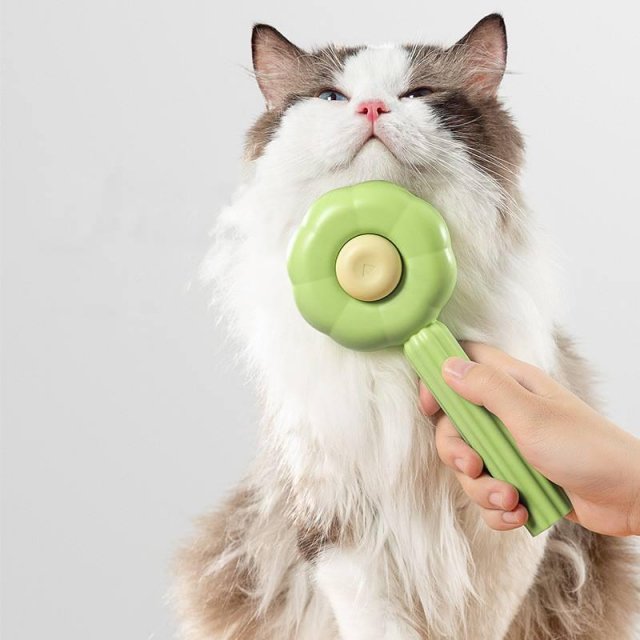 Self-Cleaning Cat & Dog Grooming Brush