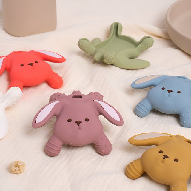 Baby Silicone Rabbit Teether - Image 3