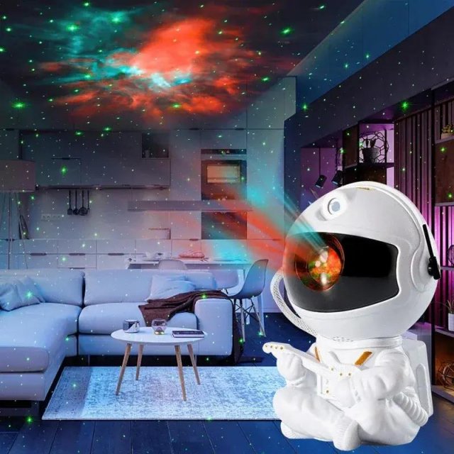 Astronaut Galaxy Star Projector Night Light