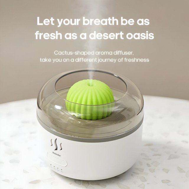 160ml Cactus Aroma Diffuser - USB Essential Oil Humidifier with Auto-Off Protection - Image 6