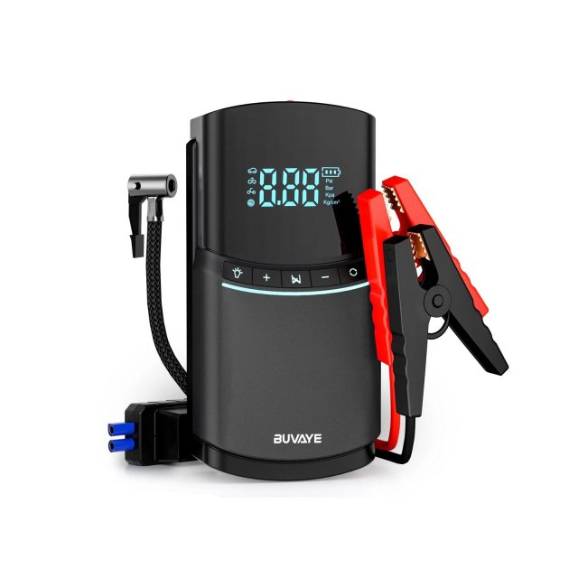 Portable 2000A Car Jump Starter with 150PSI Air Compressor