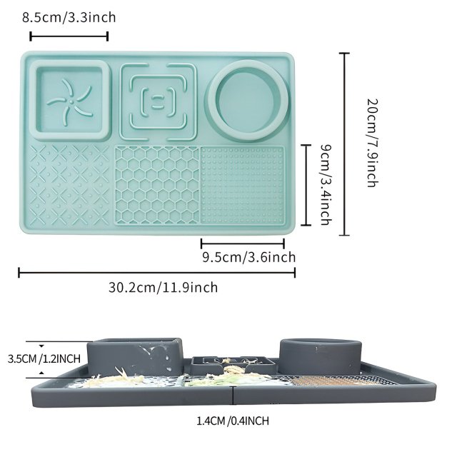 Non-Slip Waterproof Silicone Pet Placemat – Slow Feeding Leak-Proof Dog Mat - Image 6