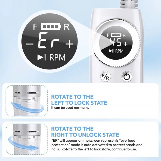 45000RPM Electric Nail Drill - Image 4