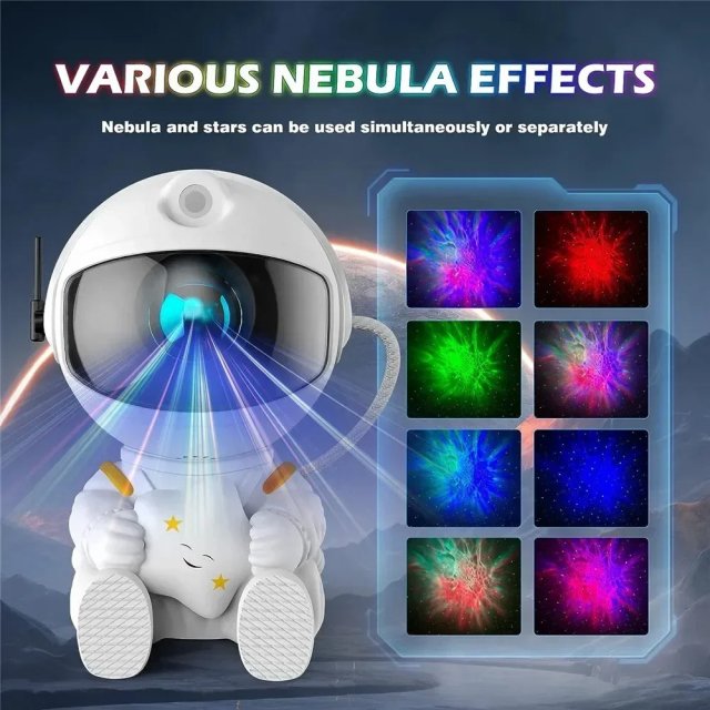 Astronaut Galaxy Star Projector Night Light - Image 3