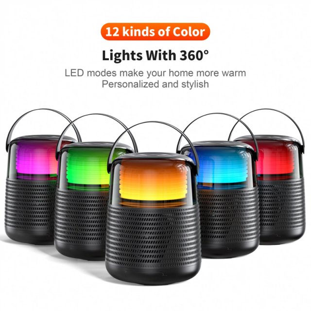 Portable Bluetooth Speaker with 20W Hi-Res Audio, IPX5 Waterproof, RGB Lights - Image 6