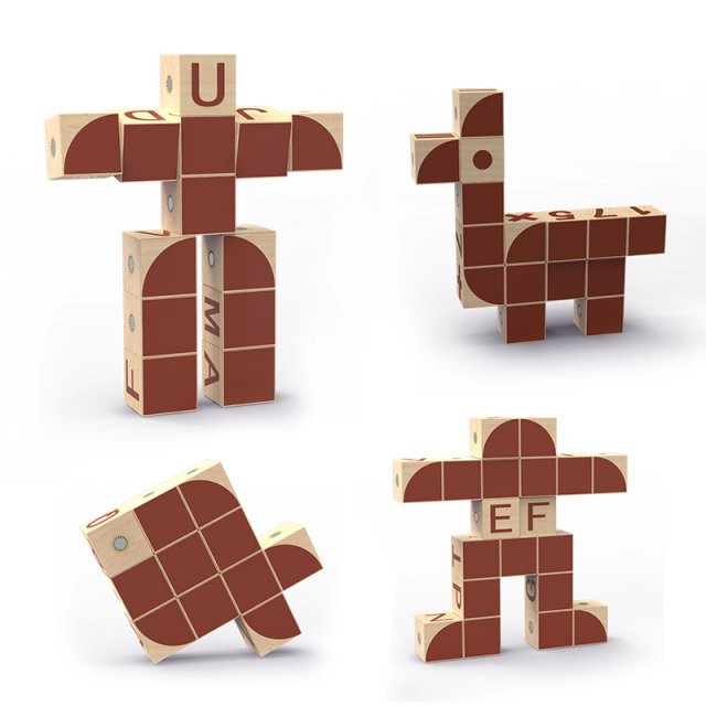 Magnetic Wooden Alphabet Blocks - Image 5