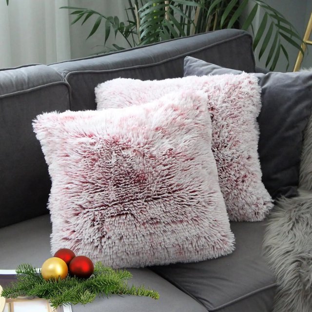 Luxury Faux Fur Throw Pillow Cover