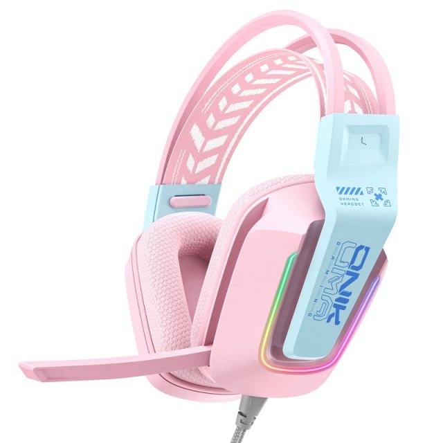 Wired Gaming Headset with RGB Lighting and MIC