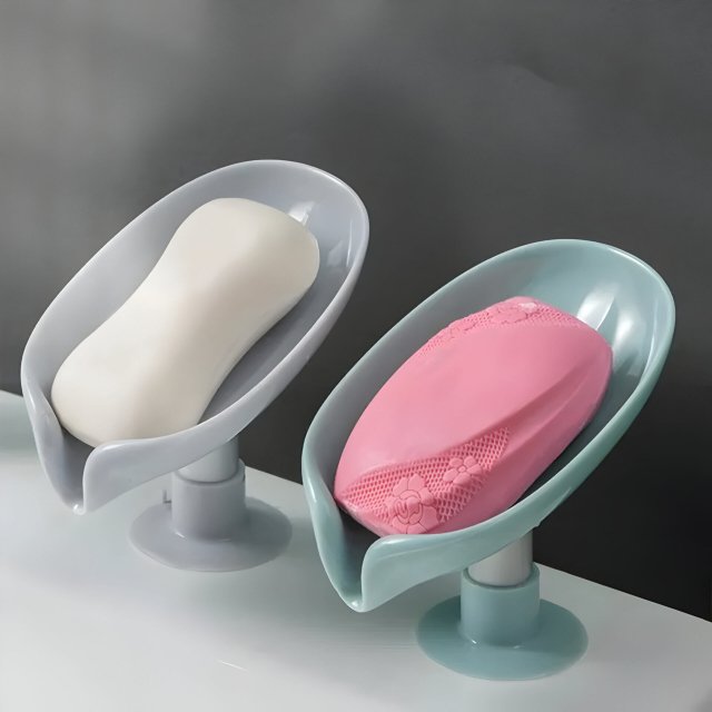 Leaf Shape Soap Holder with Suction Cup